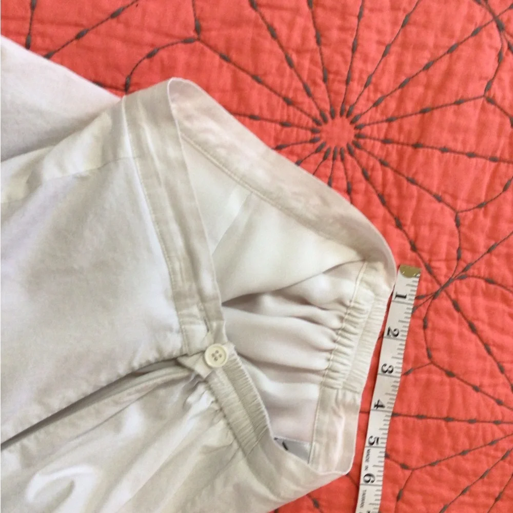 Linea by Louis Dell'Olio White Midi Skirt with Multicolor Floral Border